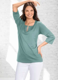 Exzellentes Shirt mit Faltenlegung in 2 Farben