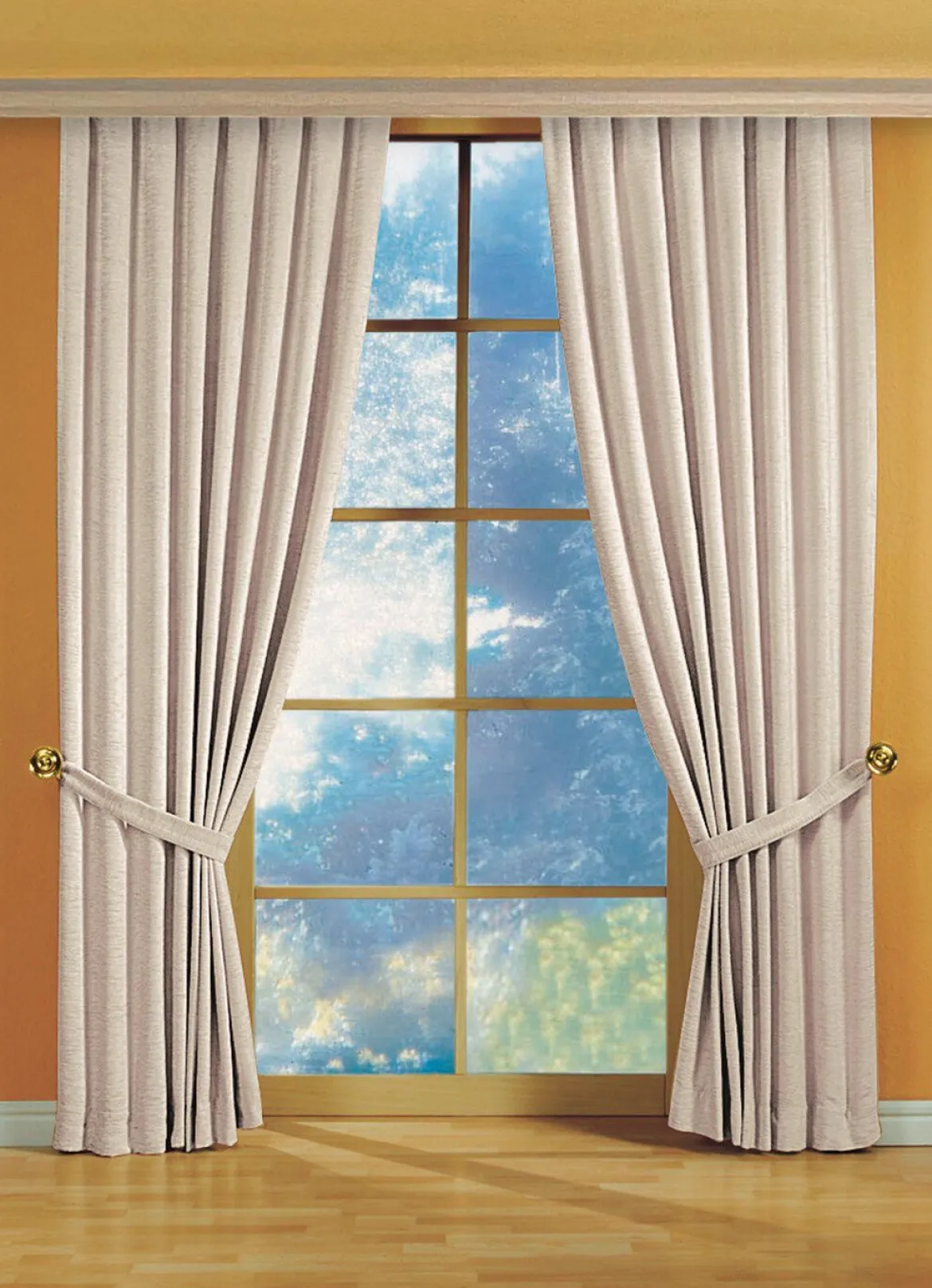Fensterdekoration aus schwerer Thermo-Chenille-Qualität