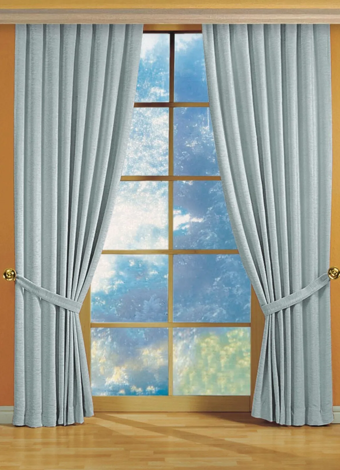 Fensterdekoration aus schwerer Thermo-Chenille-Qualität