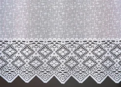 Fensterdekoration Häkelborte aus Jacquard