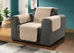 Flauschige Sessel-, Couch- und Armlehnenschoner