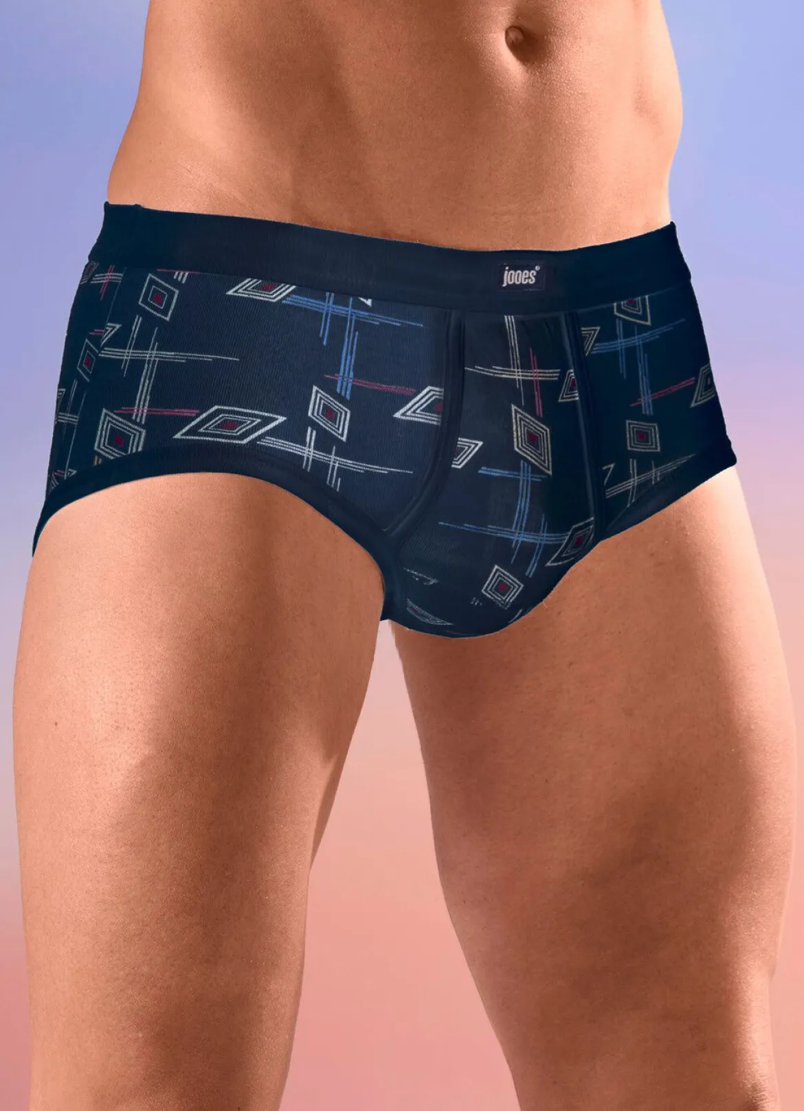 Fünferpack Slips mit Alloverdessin