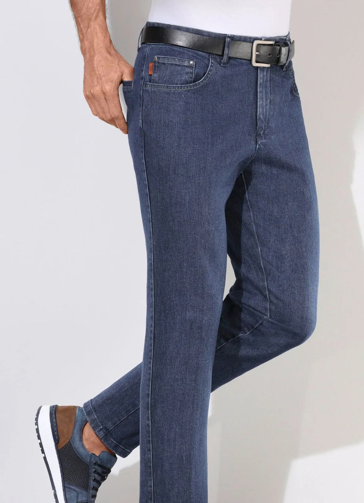 "Francesco Botti"-Jeans mit Dehnbund in 3 Farben