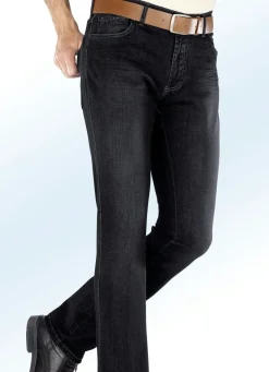 "Francesco Botti"-Unterbauch-Jeans mit Dehnbund in 3 Farben