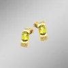 Frische trifft Eleganz – Ohrstecker mit Peridot und Diamanten