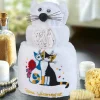 Frottier-Katze mit Motiv von der Künstlerin Rosina Wachtmeister