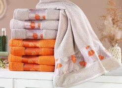 Frottier-Serie mit bedruckter Polyester-Bordüre