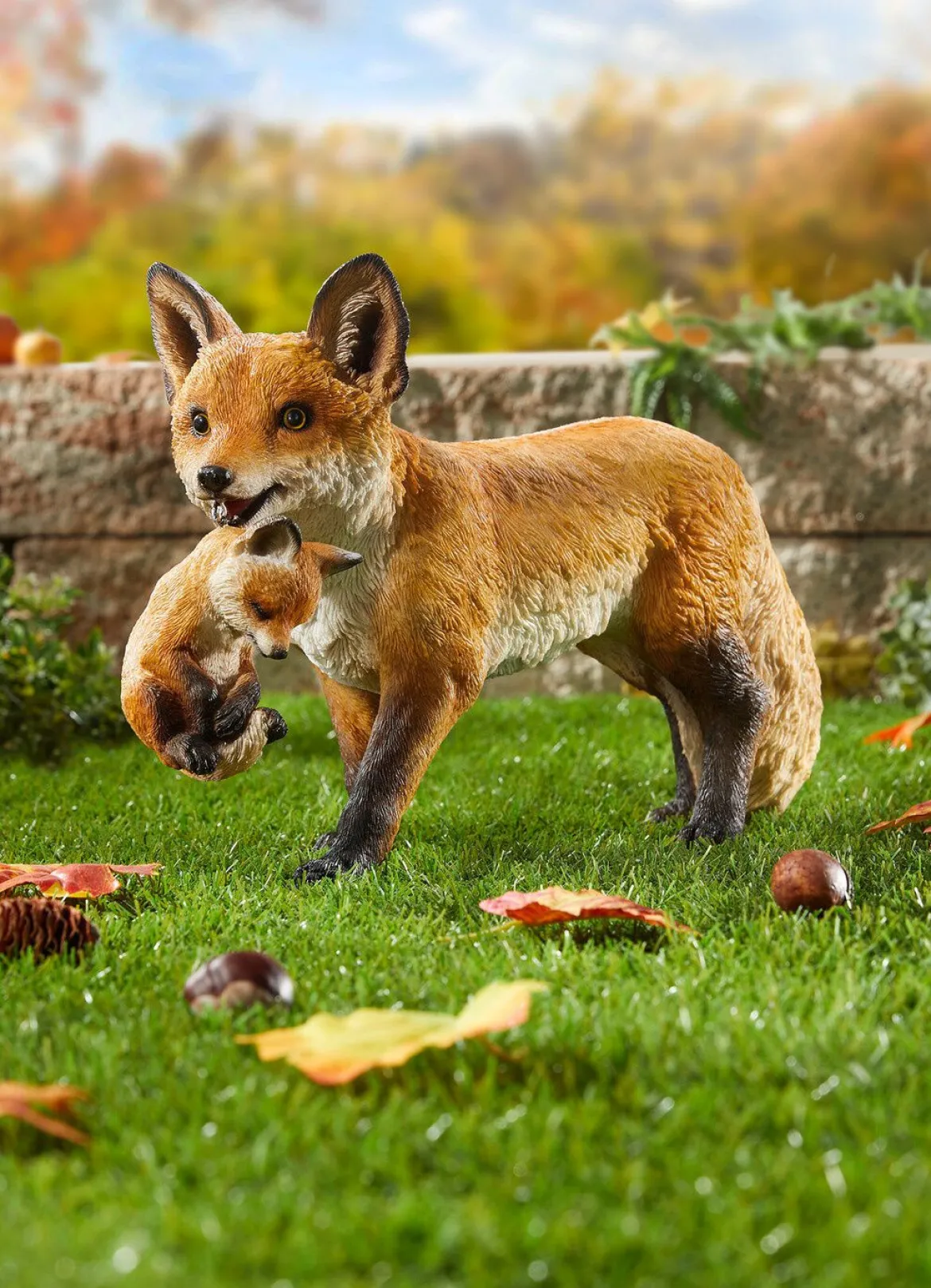 Fuchs mit Jungem