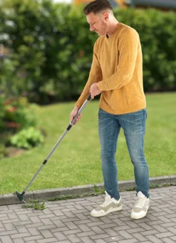Fugenbürste mit Fugendorn und Teleskopstiel
