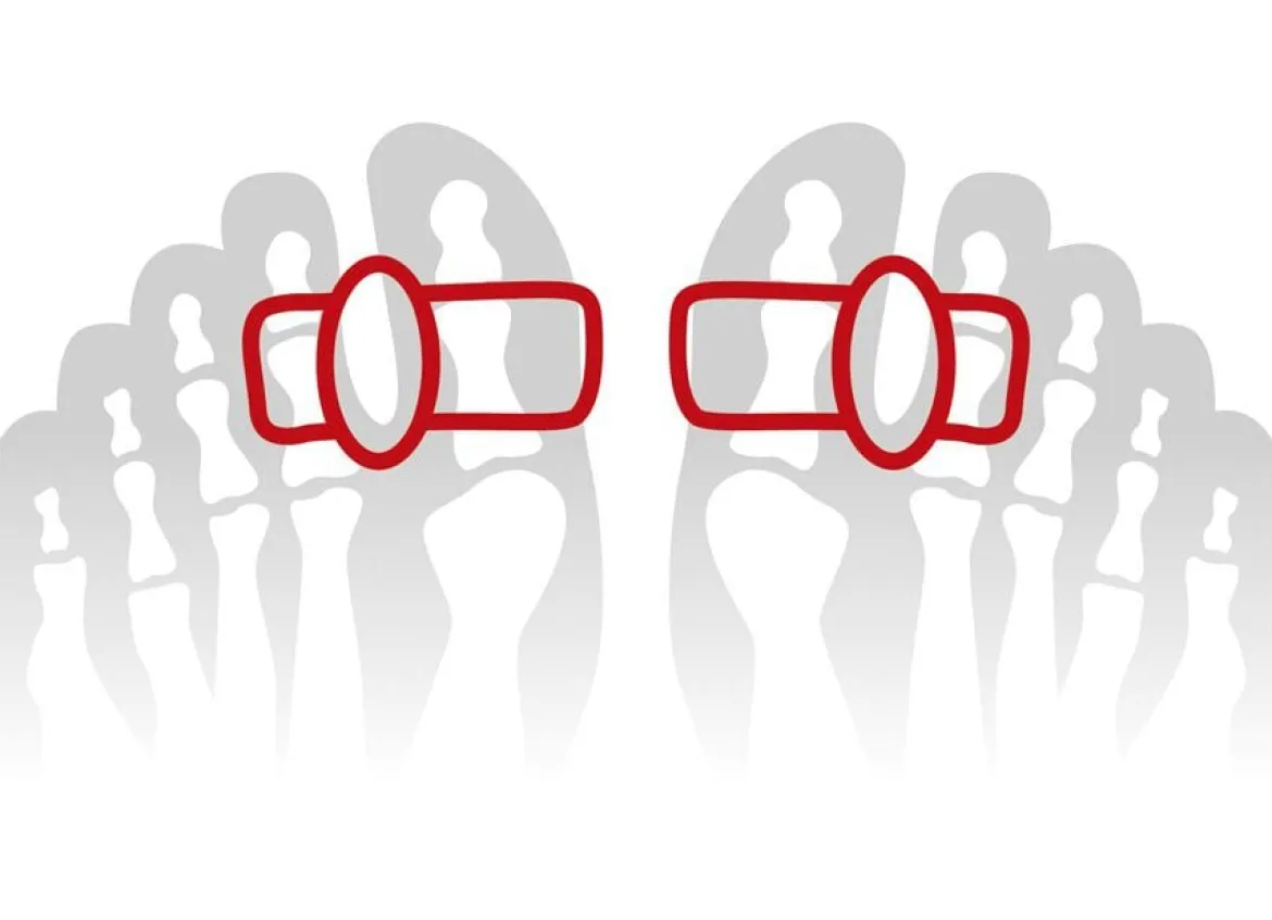 "FußGut" Gel-Doppelring-Korrektor