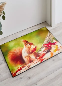 Fußmatte mit Eichhörnchen-Motiv