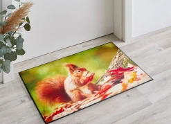 Fußmatte mit Eichhörnchen-Motiv