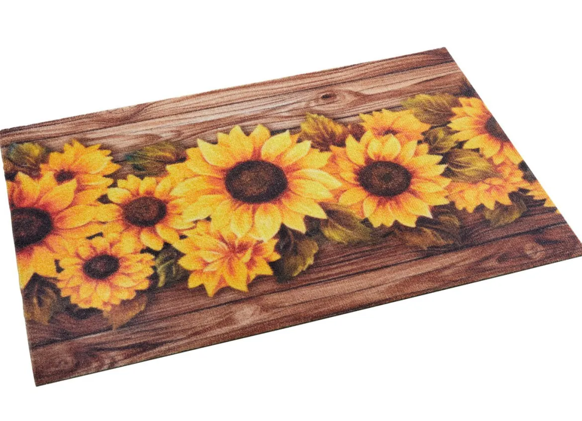 Fußmatte mit Sonennblumen-Motiv