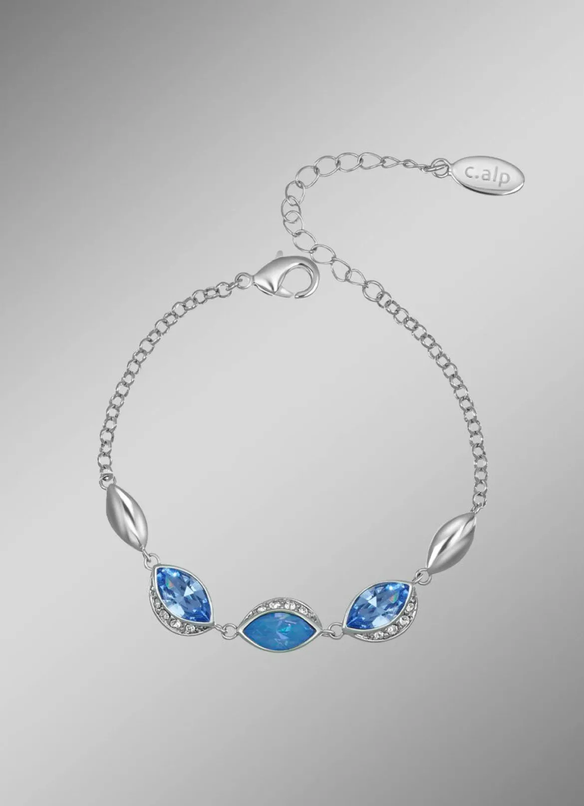 Funkelnde Eleganz in Blau – Armband mit Swarovski-Kristalle