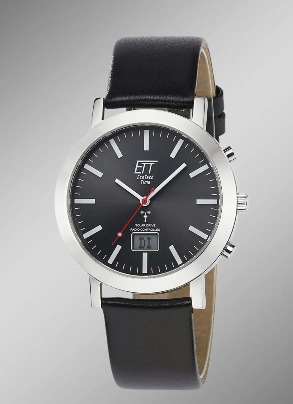 Funkgesteuerte Herrenuhr mit Solar-Antrieb