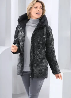 Funktionsjacke mit fester Kapuze