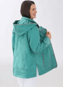 Funktionsjacke mit Reißverschluss an den Seitenschlitzen
