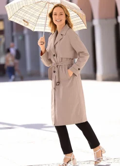 Funktions-Trenchcoat mit Gürtel.