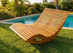 Garten Liege aus Akazienholz
