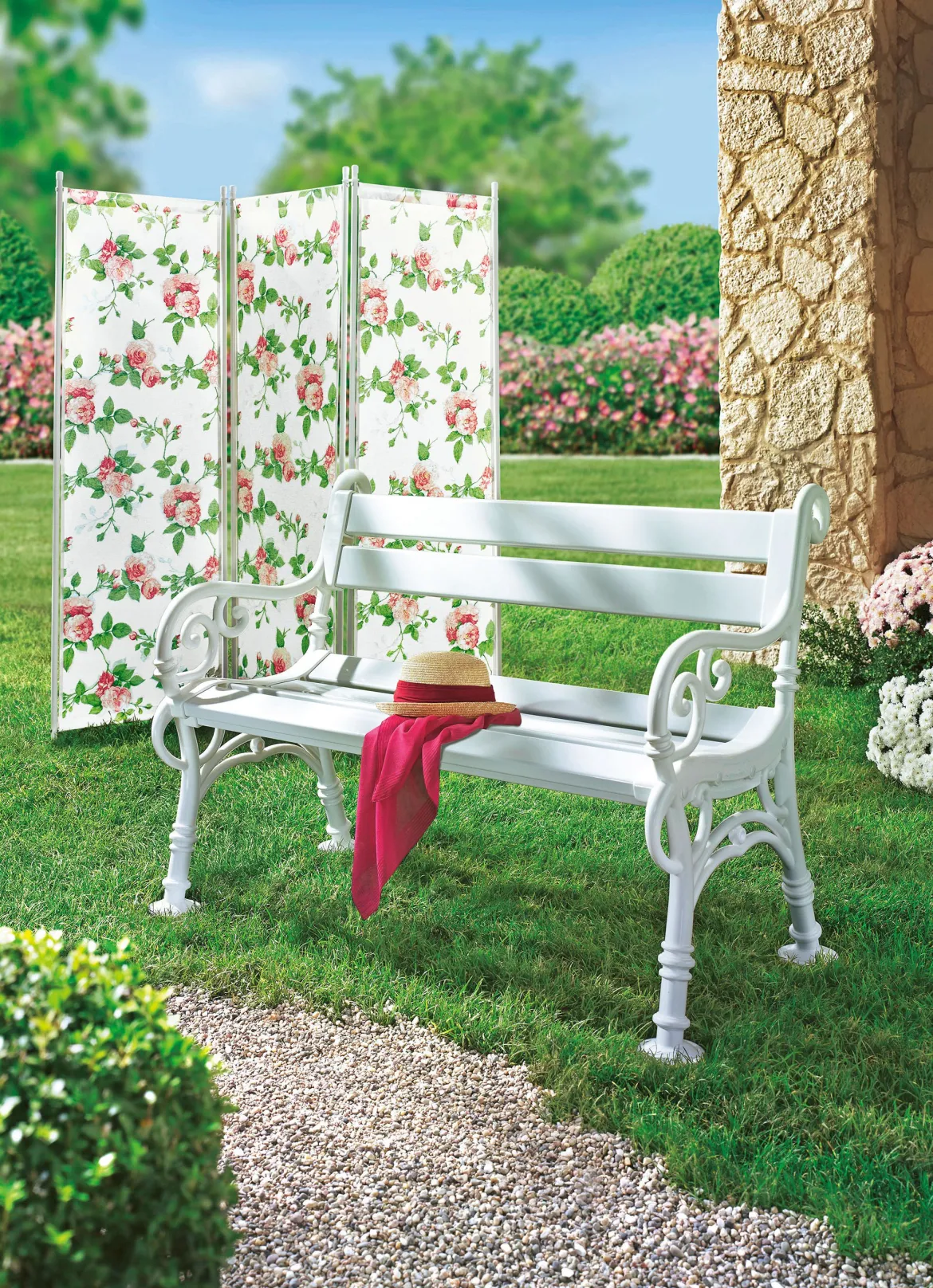 Gartenbank aus Voll-Kunststoff