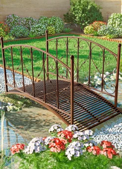Gartenbrücke aus Metall