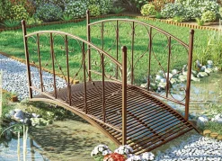 Gartenbrücke aus Metall