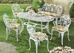 Gartenmöbel Dornröschen aus solidem Aluminiumguss