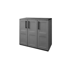 Gartenschrank mit soliden Stahlscharnieren