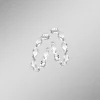 Gedrehte Creolen in edlem Silber 925/- fein