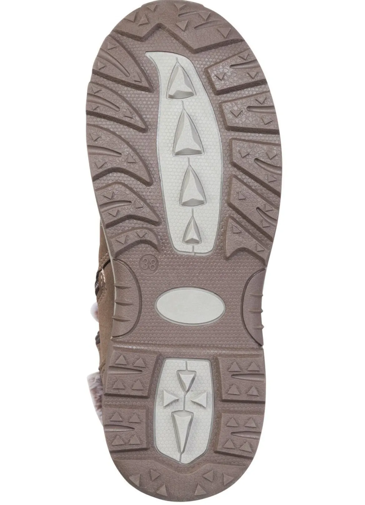 Gefütterte Damen-Stiefel, Winterschuhe, mit Reißverschluss