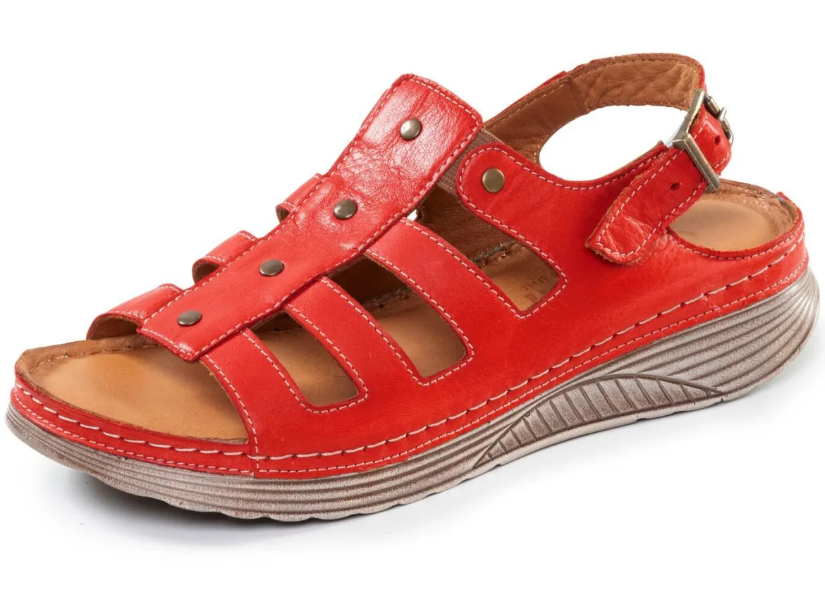 Gemini, klassische Damen-Sandalen, Weite G, aus Leder