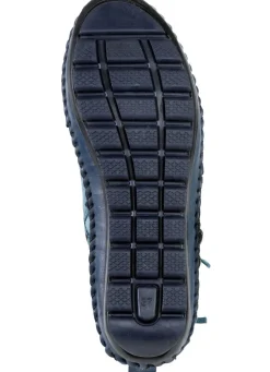 Gemini Mokassin-Stiefelette mit Knitter-Struktur