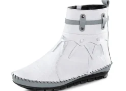 Gemini Mokassin-Stiefelette mit Knitter-Struktur