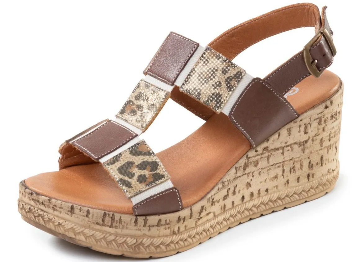 Gemini, trendige Damen-Sandaletten, Weite G, aus Leder