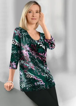 Geschmackvolles Shirt mit 3/4-langen Ärmeln