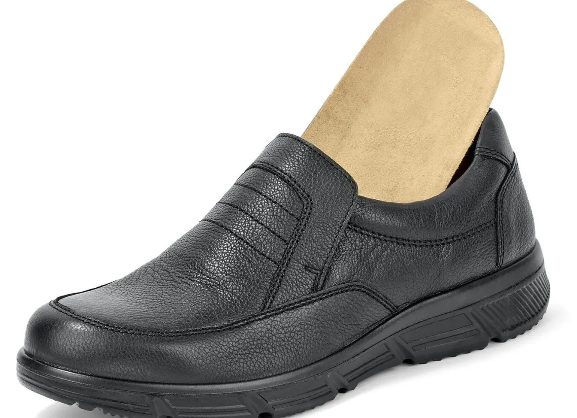 GINO GALANTE, bequeme Herren-Slipper, Weite K, mit herausnehmbarem Fußbett