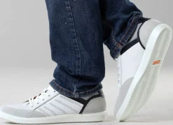 GINO Galante Sneaker mit Kontrast-Besätzen und Zierlochung