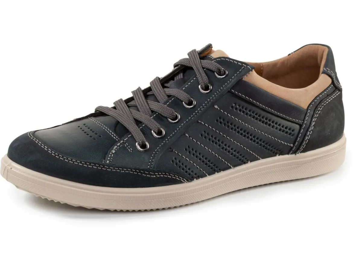 GINO Galante Sneaker mit Kontrast-Besätzen und Zierlochung