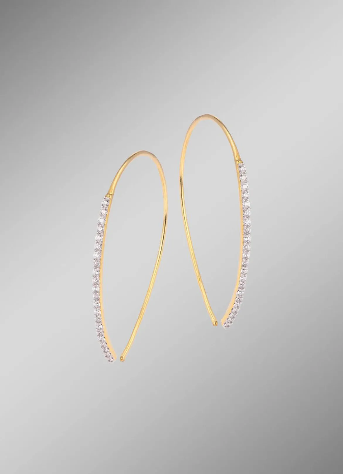 Glamouröse Ohrhaken mit Brillanten