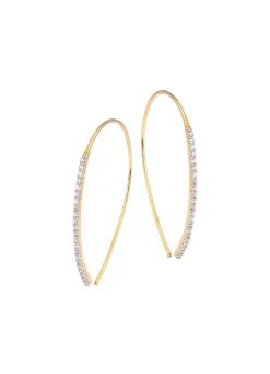 Glamouröse Ohrhaken mit Brillanten