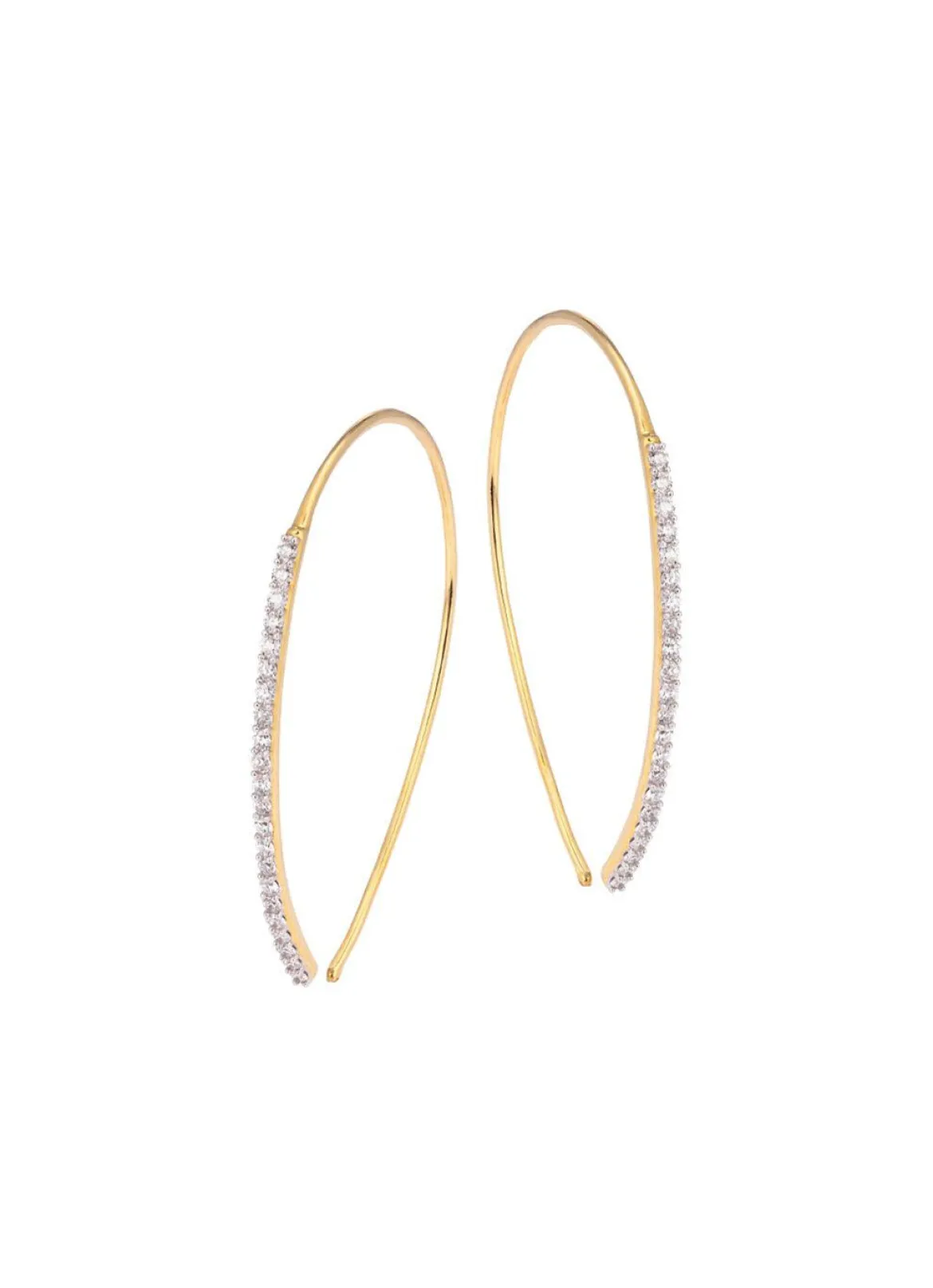 Glamouröse Ohrhaken mit Brillanten