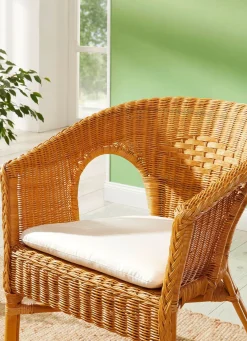 Halbrundes Sitzkissen mit Schaumstofffüllung