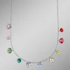 Halskette mit bunten Swarovski®-Kristallen