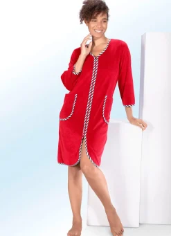 Hauskleid mit Zierband