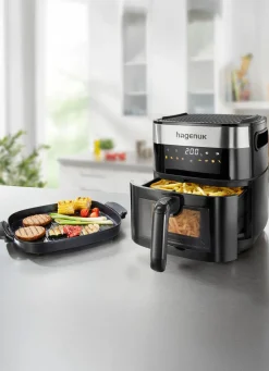 Heißluft-Fritteuse 2-in-1