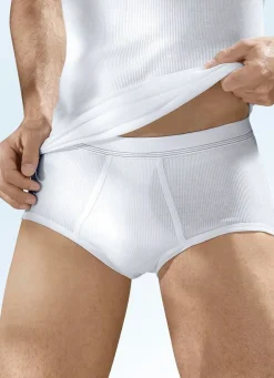 Hermko Viererpack Slips aus Doppelripp