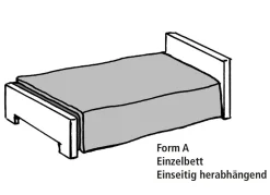 Hervorragend verarbeitete Tagesdecke und passende Kissenbezüge