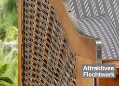 Hochwertiger Strandkorb Flair aus Pinienholz