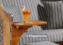 Hochwertiger Strandkorb Flair aus Pinienholz