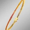 Hochwertiges Armband mit echten Safiren in Multicolor